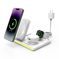 4-In-1 Foldable Wireless Charging Station with LED Night Light